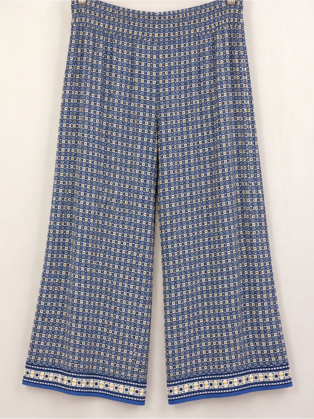 MX Studio 3X Blue Geometric Wide
Leg Palazzo Pants NWT